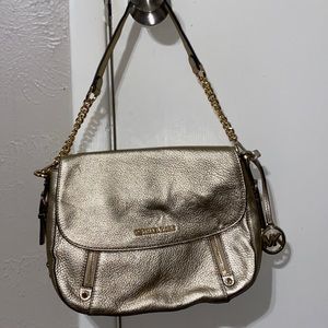 Gold Michael Kors purse